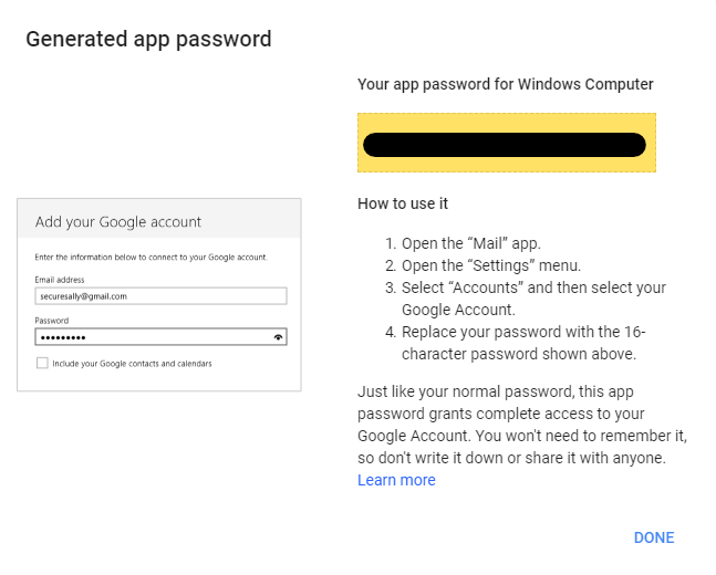 gmail account and password generator